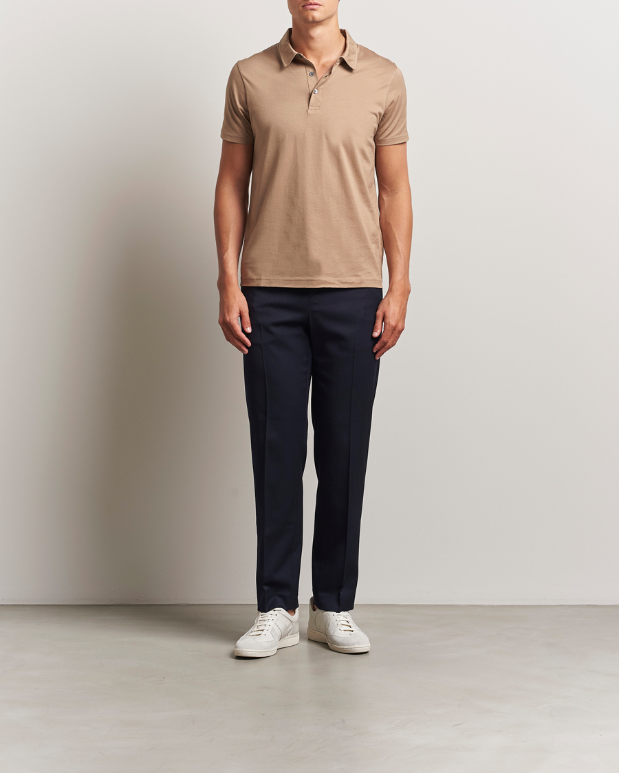 Herren | Poloshirts | Sunspel | Cotton Jersey Polo Dune
