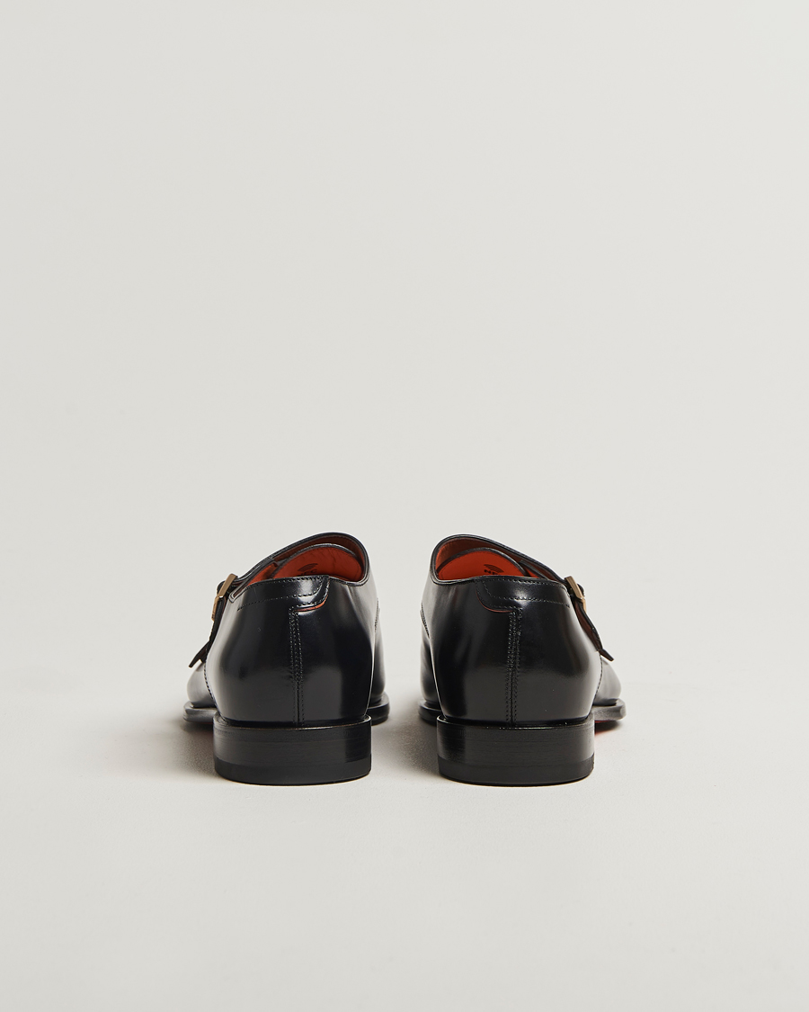 Herren | Monkstrap | Santoni | Adrian Double Monk Black Calf