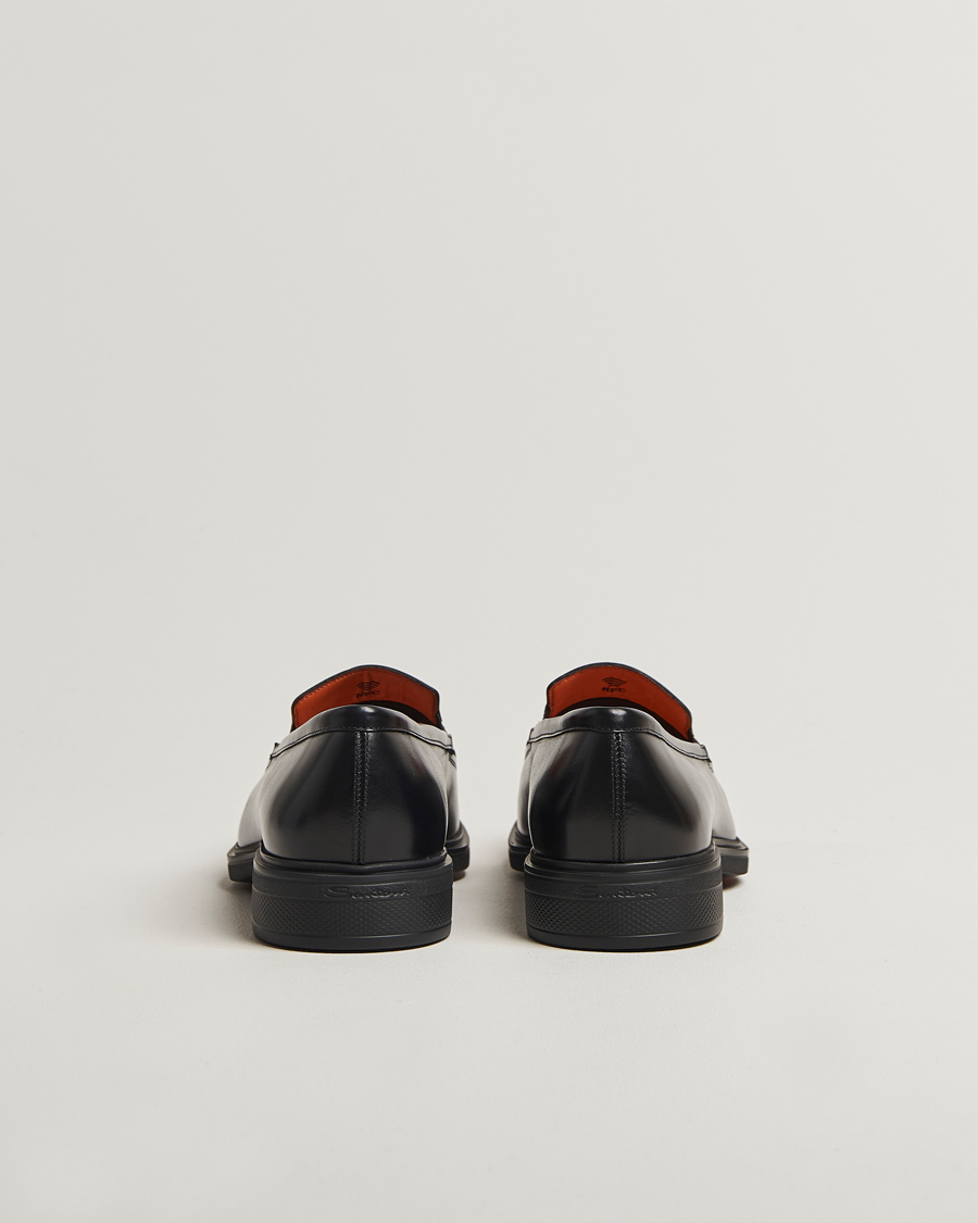 Herren | Loafer | Santoni | Easy Penny Loafer Black Calf