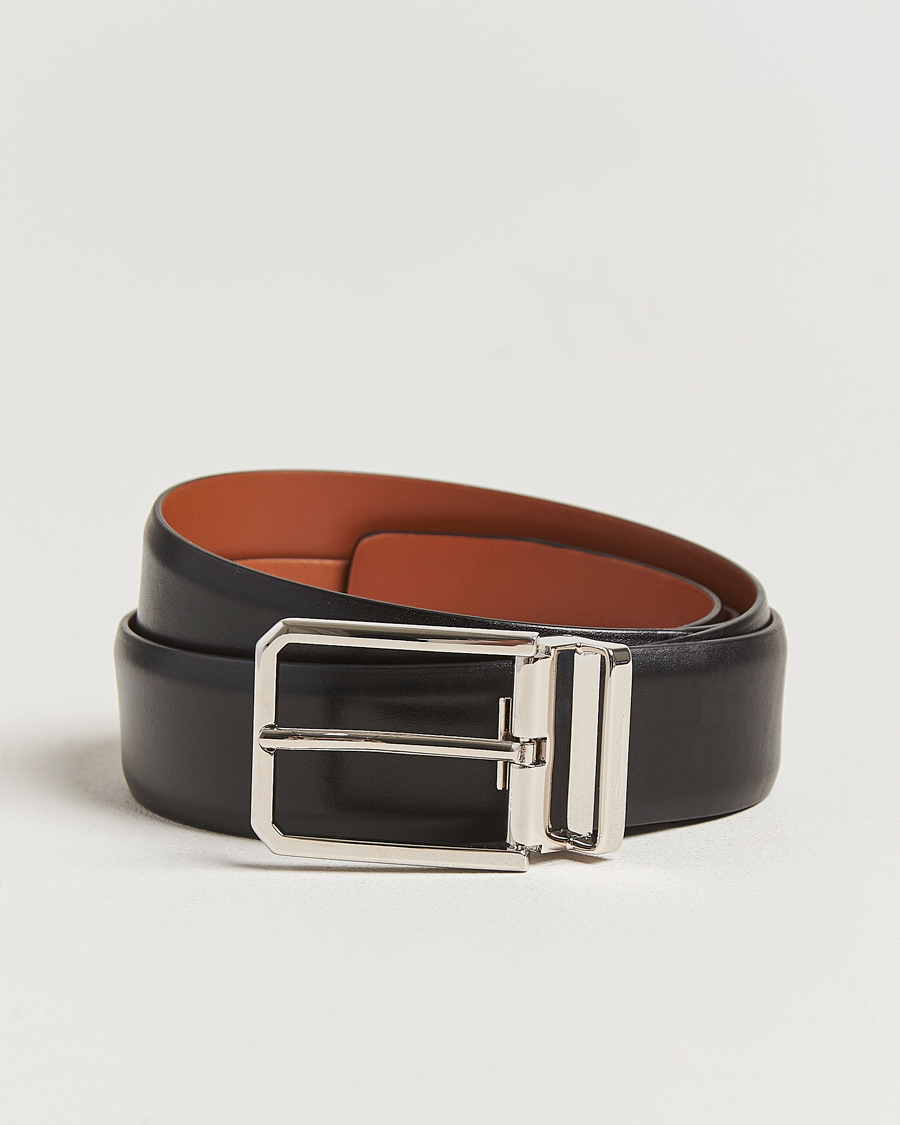 Herren | Gürtel | Santoni | Classic Leather Belt Black Calf