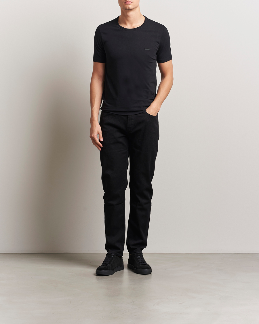 Herren | T-Shirts | BOSS BLACK | 3-Pack Crew Neck T-Shirt Black
