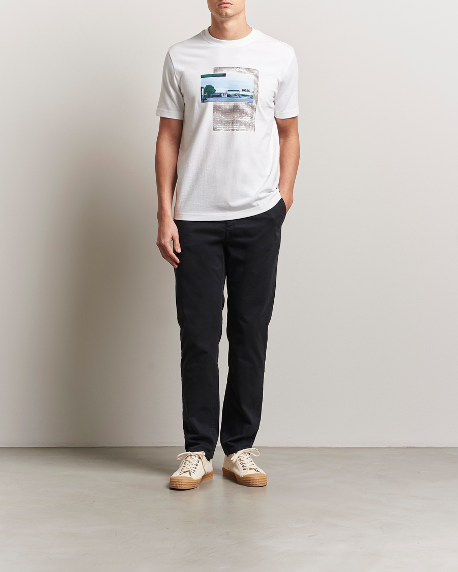 Herren | Hosen | BOSS ORANGE | Tapered Fit Cotton Chinos Black