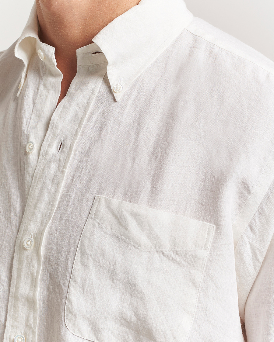 Herren | Hemden | Kamakura Shirts | Linen Ametora Shirt White