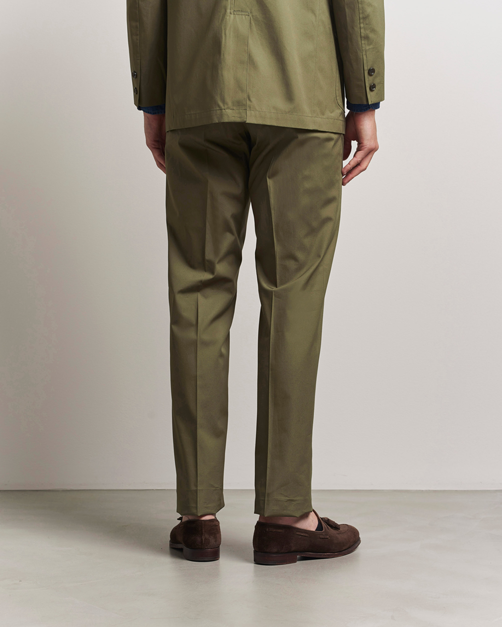 Herren | Hosen | Kamakura Shirts | Cotton Ivy Trousers Olive