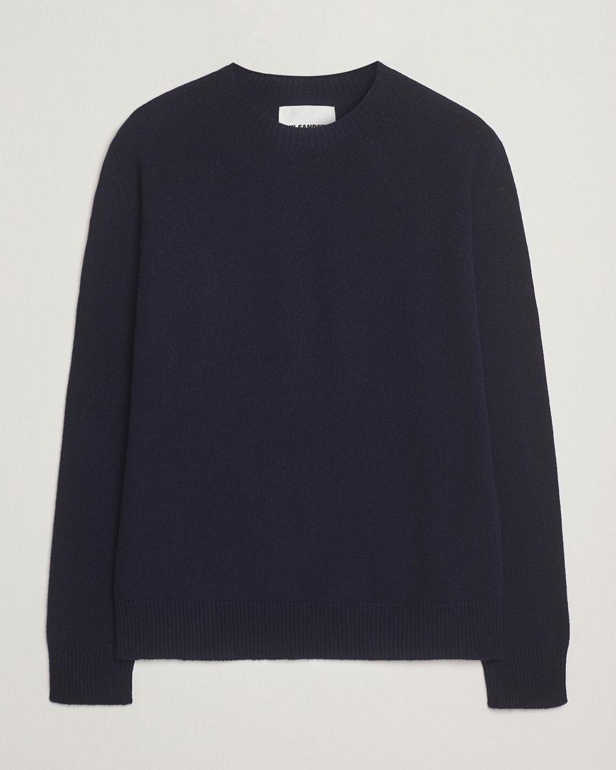 Herren | Pullover | Jil Sander | Wool/Cashmere Round Neck Sweater Navy