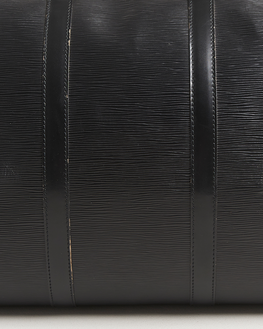 Herren | Louis Vuitton Pre-Owned Keepall 55 Epi Leather Black | Louis Vuitton Pre-Owned | Keepall 55 Epi Leather Black