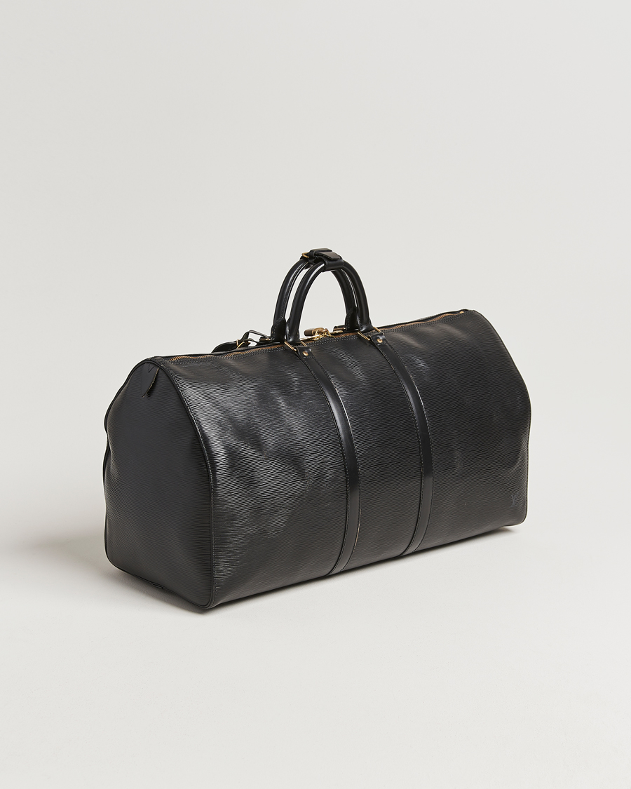 Herren | Louis Vuitton Pre-Owned Keepall 55 Epi Leather Black | Louis Vuitton Pre-Owned | Keepall 55 Epi Leather Black