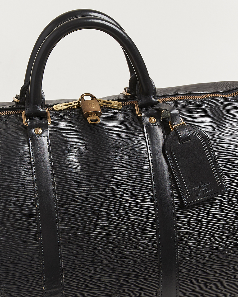 Herren | Louis Vuitton Pre-Owned Keepall 55 Epi Leather Black | Louis Vuitton Pre-Owned | Keepall 55 Epi Leather Black