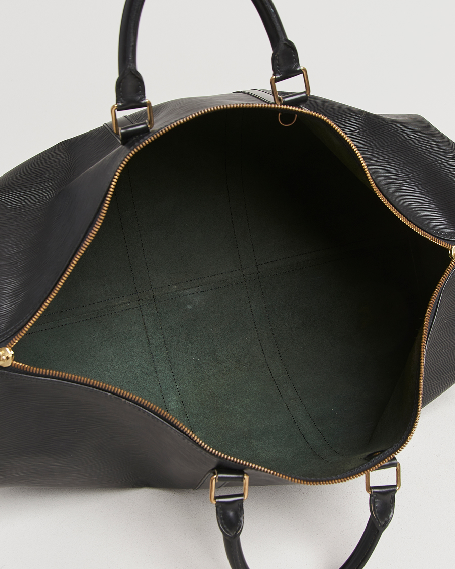 Herren | Louis Vuitton Pre-Owned Keepall 55 Epi Leather Black | Louis Vuitton Pre-Owned | Keepall 55 Epi Leather Black