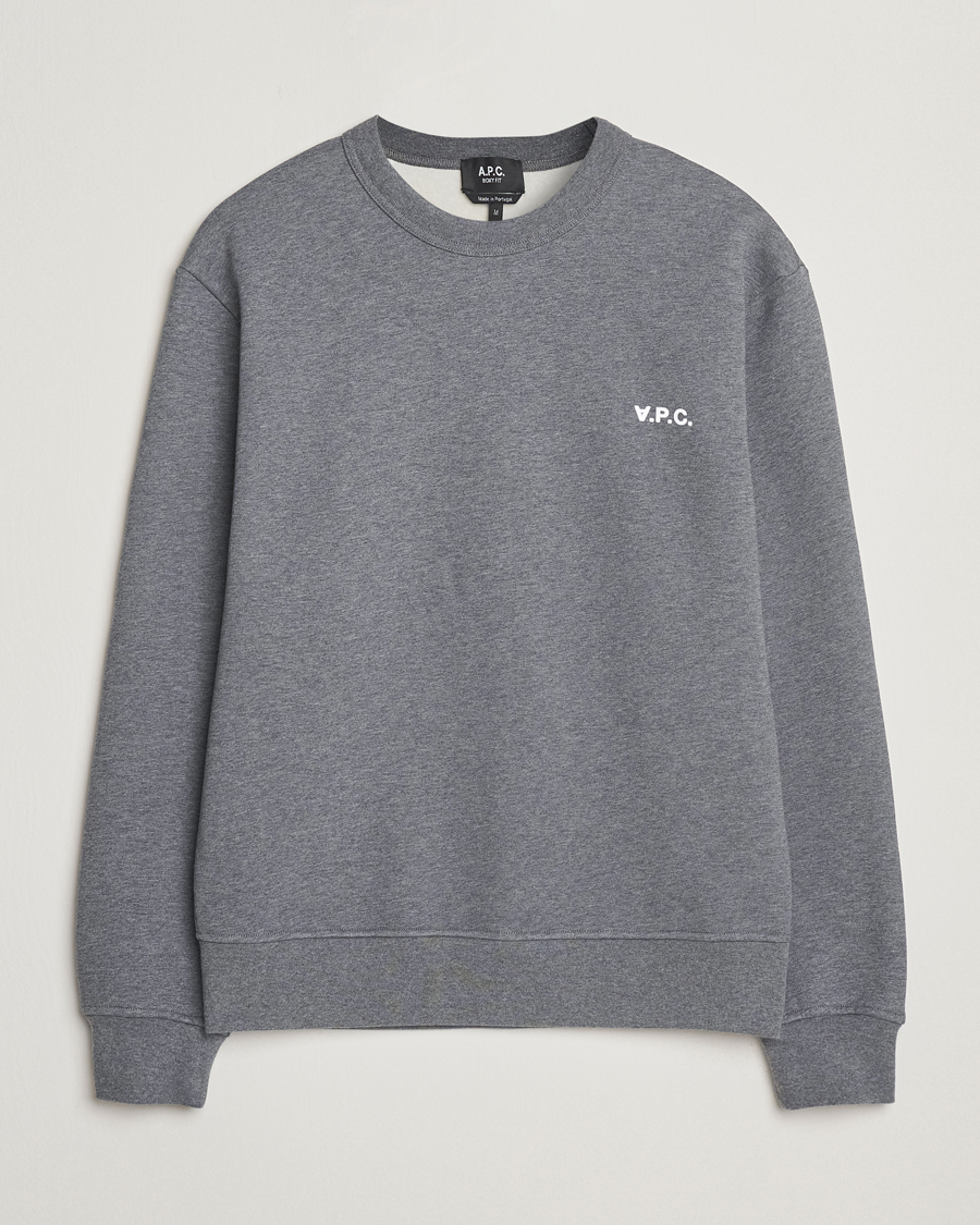 Herren | Pullover | A.P.C. | Boxy Fit Petit VPC Sweatshirt Anthracite/White