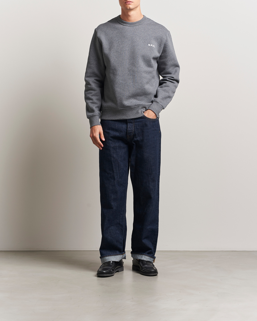 Herren | Pullover | A.P.C. | Boxy Fit Petit VPC Sweatshirt Anthracite/White