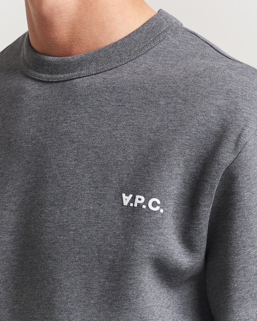 Herren | Pullover | A.P.C. | Boxy Fit Petit VPC Sweatshirt Anthracite/White