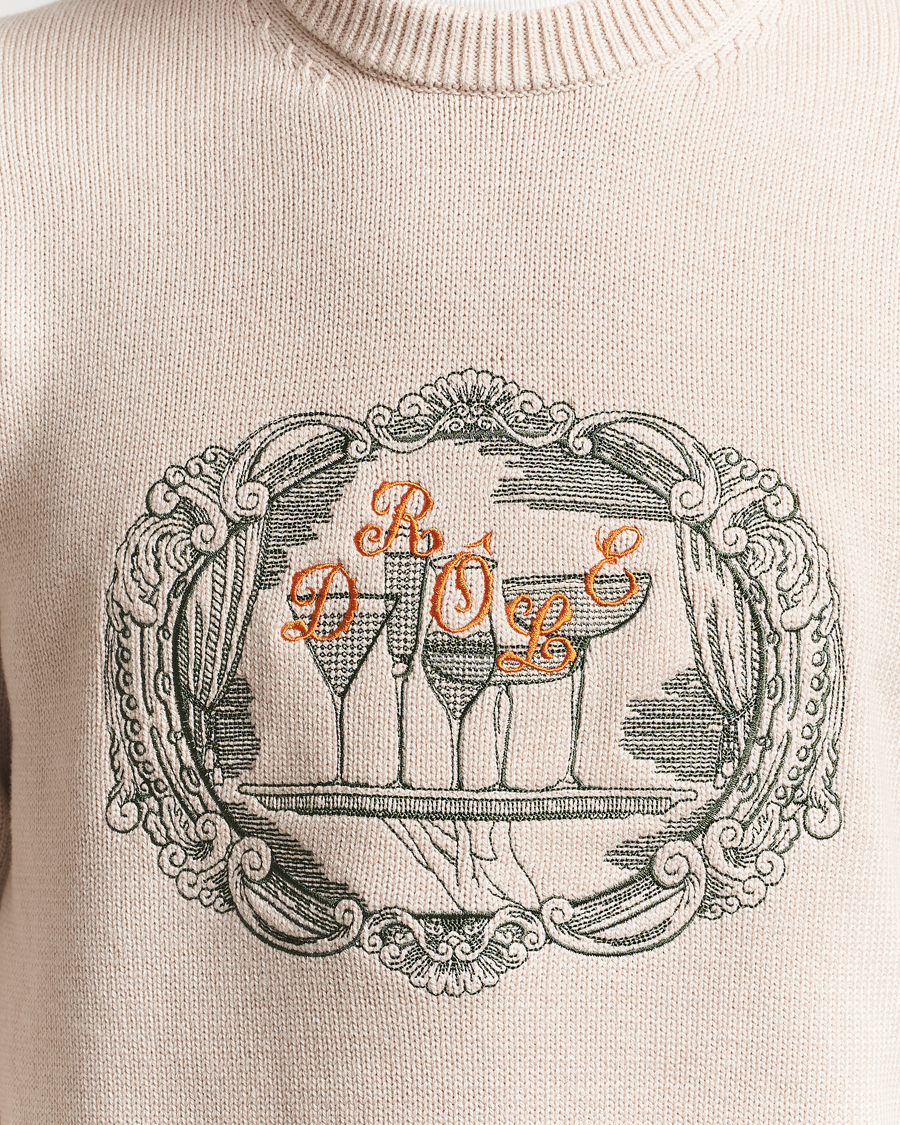 Herren | Pullover | Drôle de Monsieur | Plateau Knitted Sweater Natural Beige