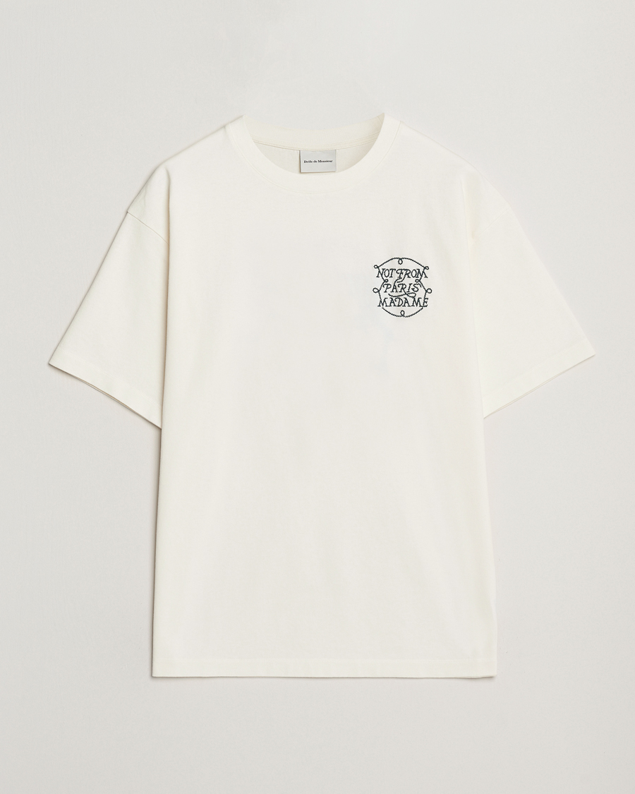 Herren | T-Shirts | Drôle de Monsieur | Slogan Tresses T-Shirt Off White