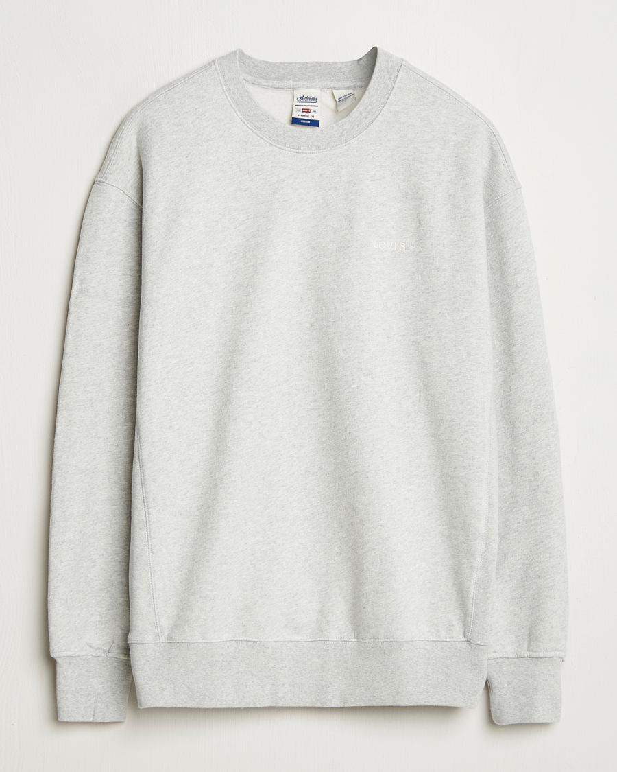 Herren | Pullover | Levi's | Authentic Crew Neck Sweatshirt Light Grey Heather