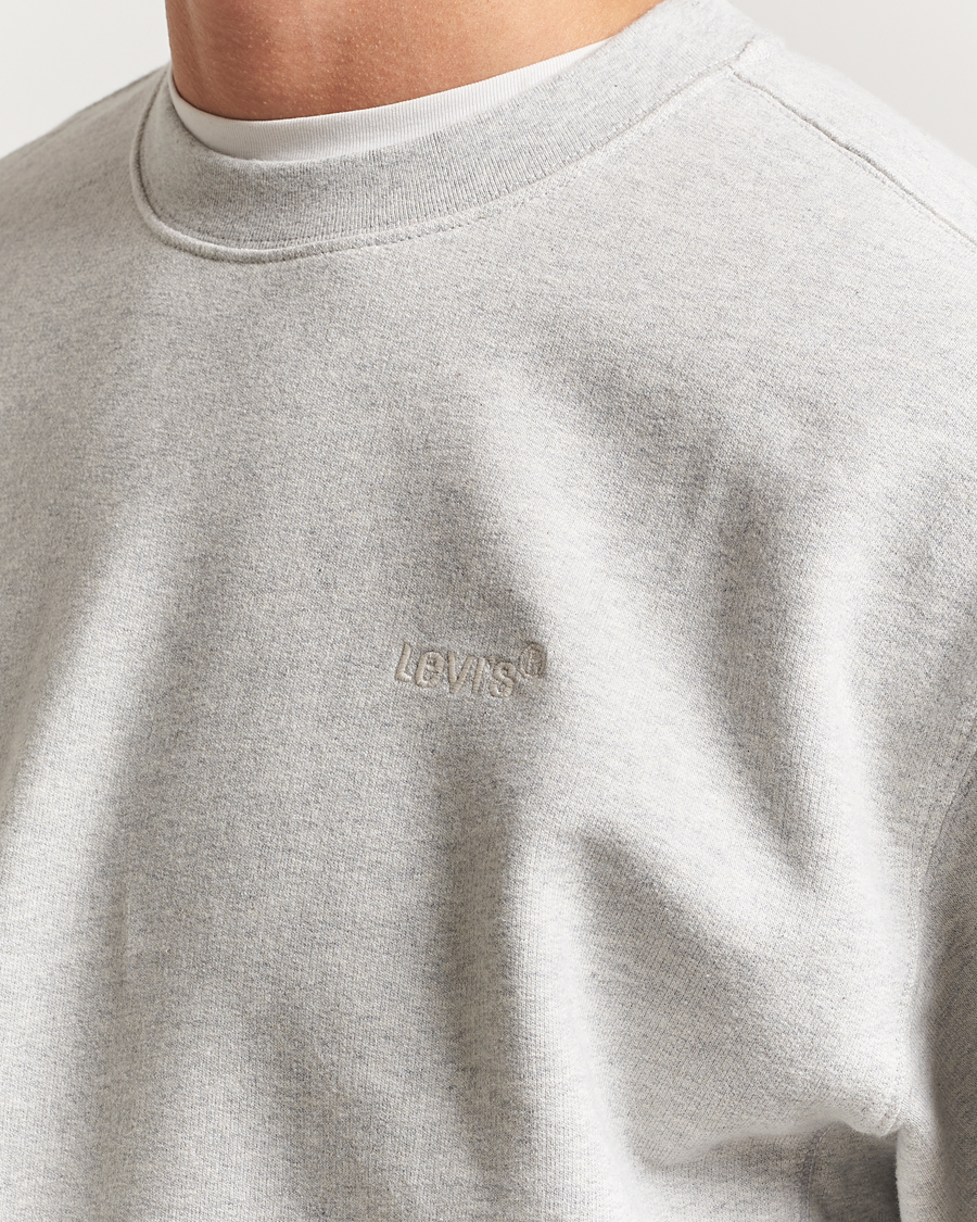 Herren | Pullover | Levi's | Authentic Crew Neck Sweatshirt Light Grey Heather