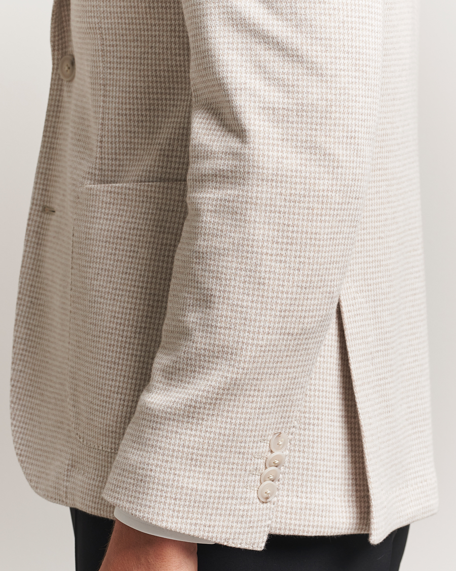 Herren | Sakkos | BOSS BLACK | Hanry Cotton Pepita Blazer Medium Beige