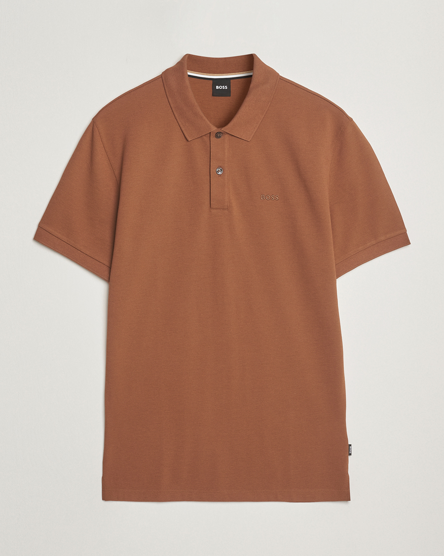 Herren | Poloshirts | BOSS BLACK | Pallas Polo Medium Brown