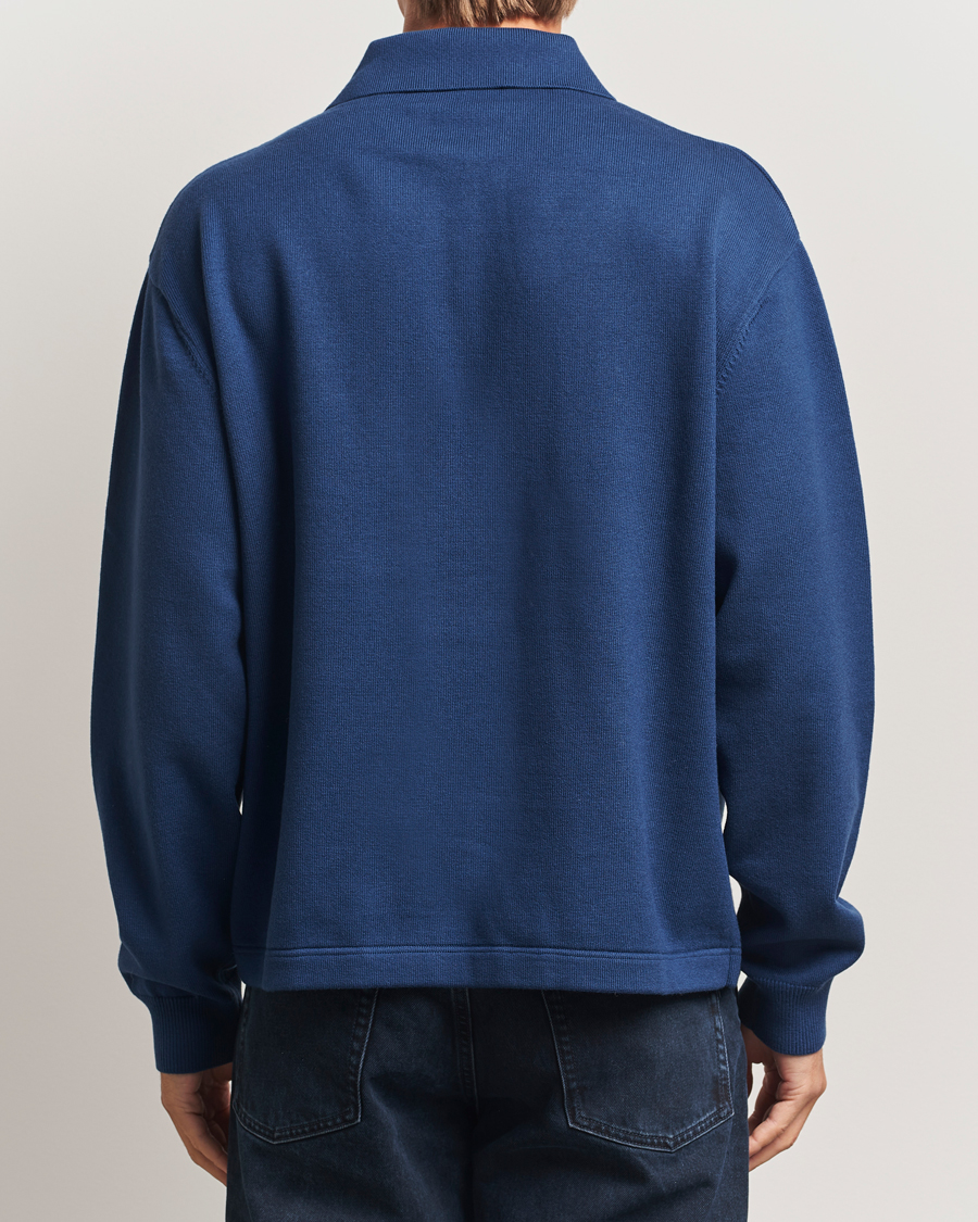 Herren | Pullover | Axel Arigato | Frey Wool/Cotton Knitted Polo Navy