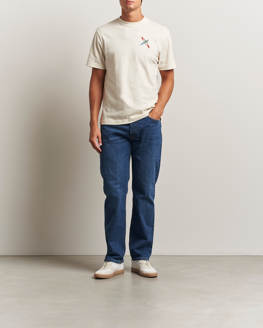 Herren | T-Shirts | Axel Arigato | Micro Bee Bird T-Shirt Pale Beige