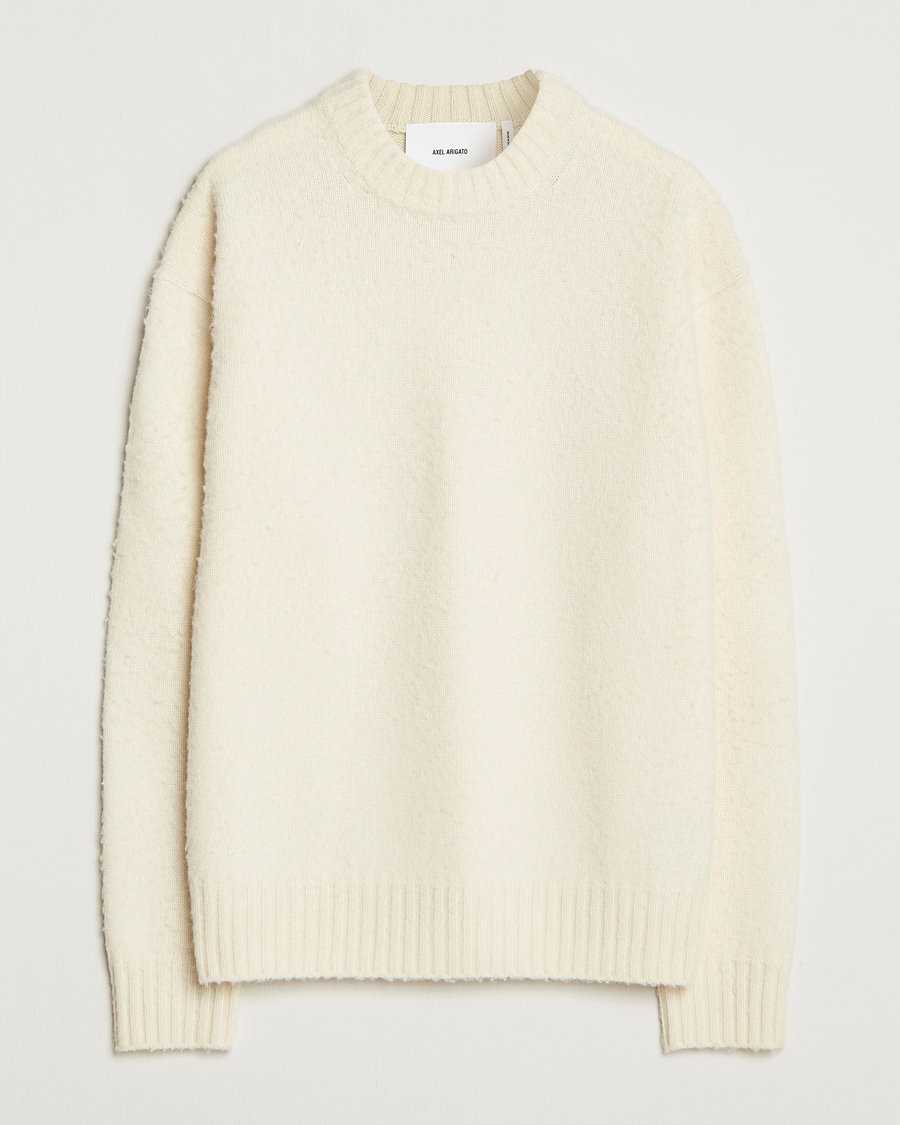 Herren | Pullover | Axel Arigato | Miles Bouclé Knitted Sweater Off White