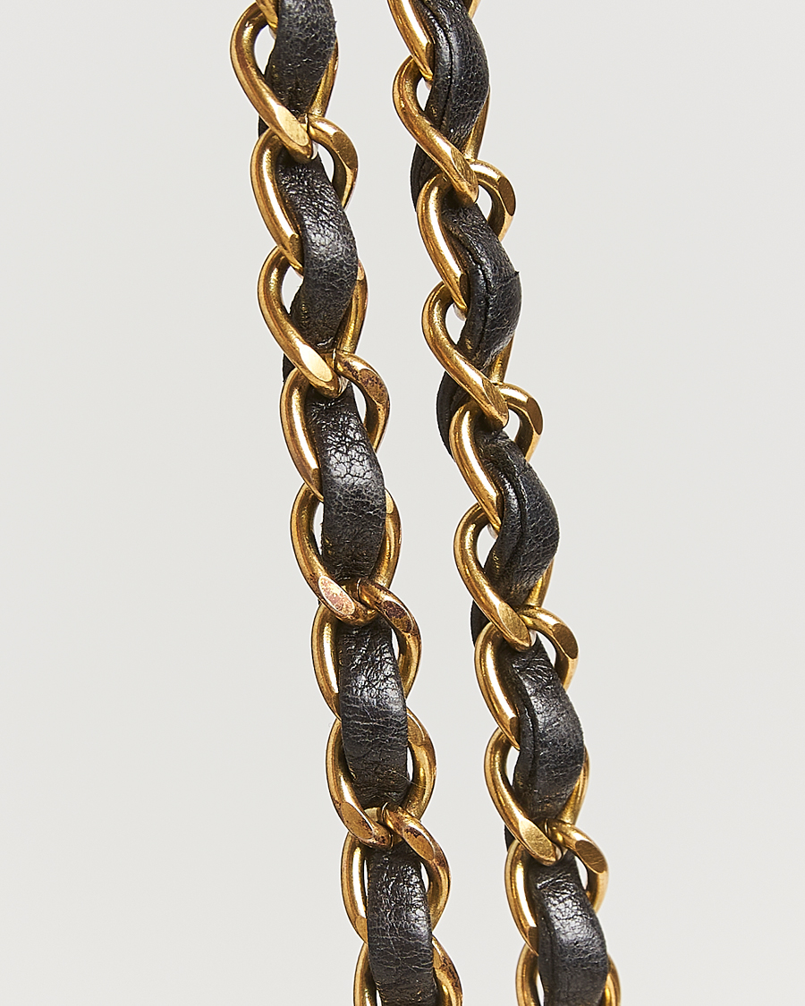 Herren | Chanel Pre-Owned Classic Double Flap Medium Lambskin Black | Chanel Pre-Owned | Classic Double Flap Medium Lambskin Black