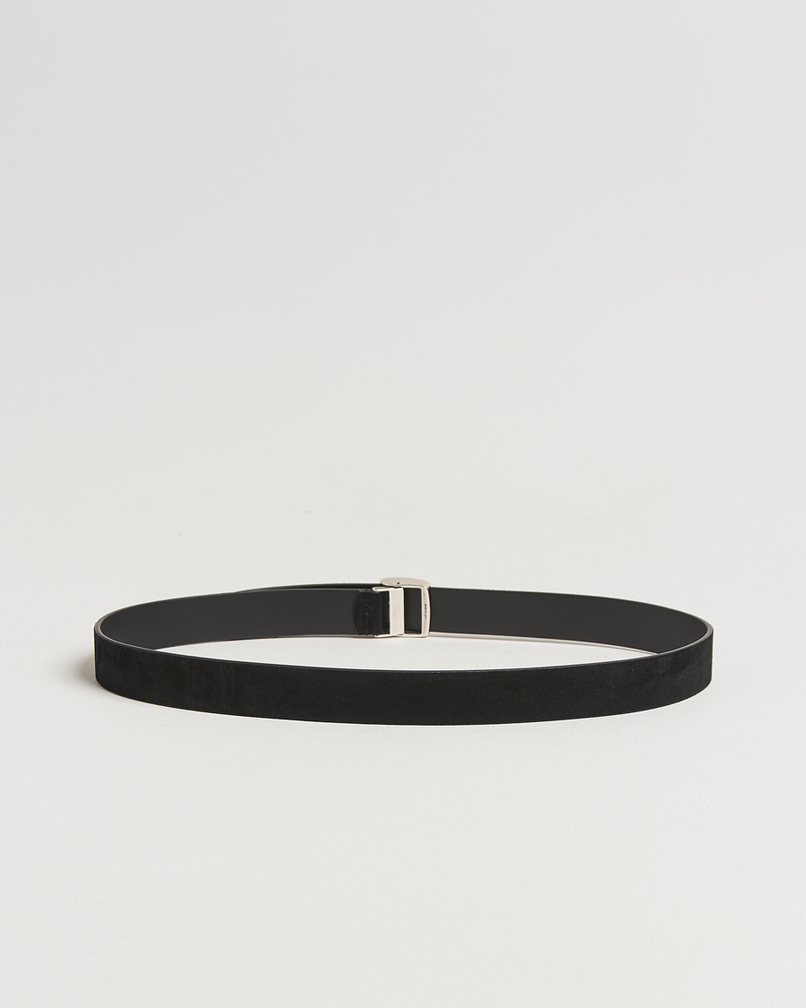 Herren | Gürtel | Anderson's | Suede Buckle Belt 3cm Black