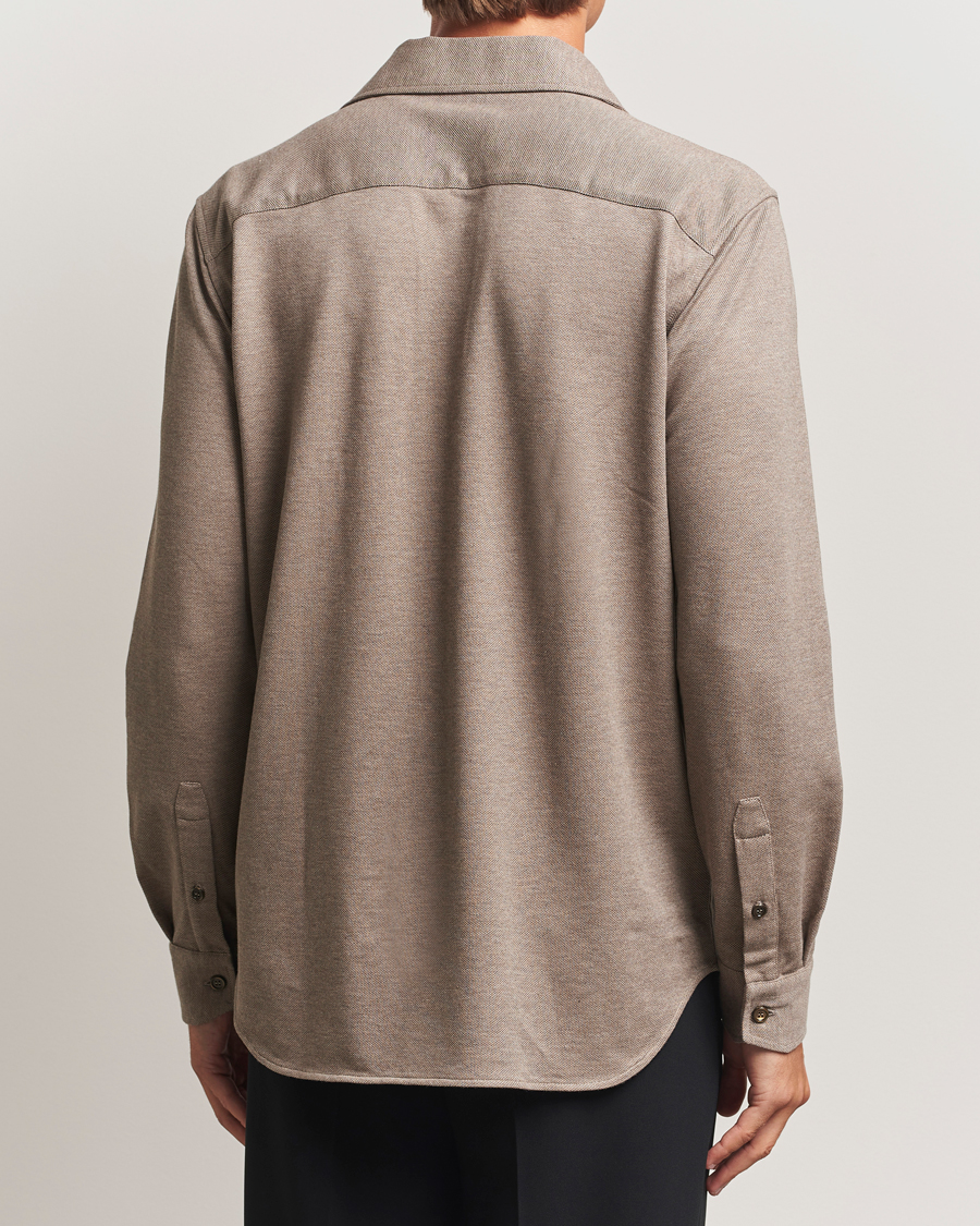 Herren | Hemden | Brioni | Cotton Piquet Shirt Beige