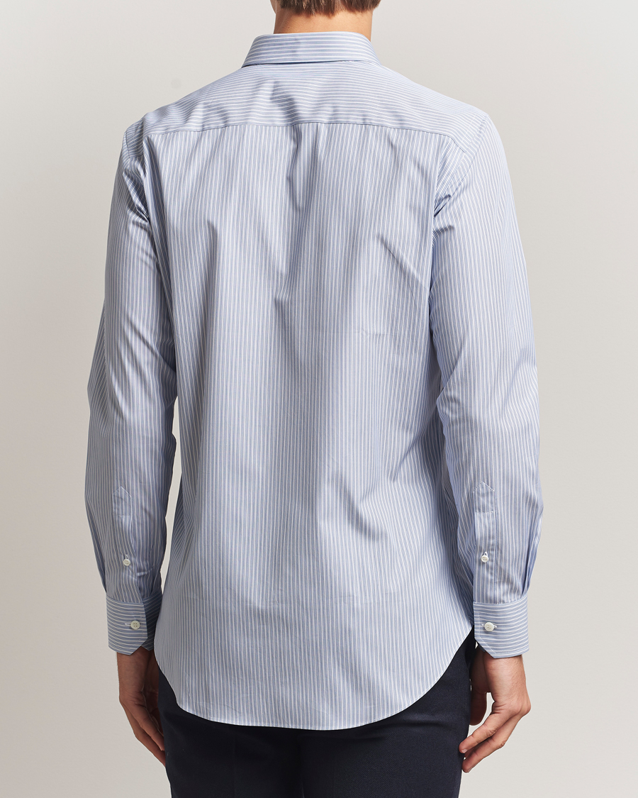Herren | Hemden | Brioni | Classic Dress Shirt Blue Stripe