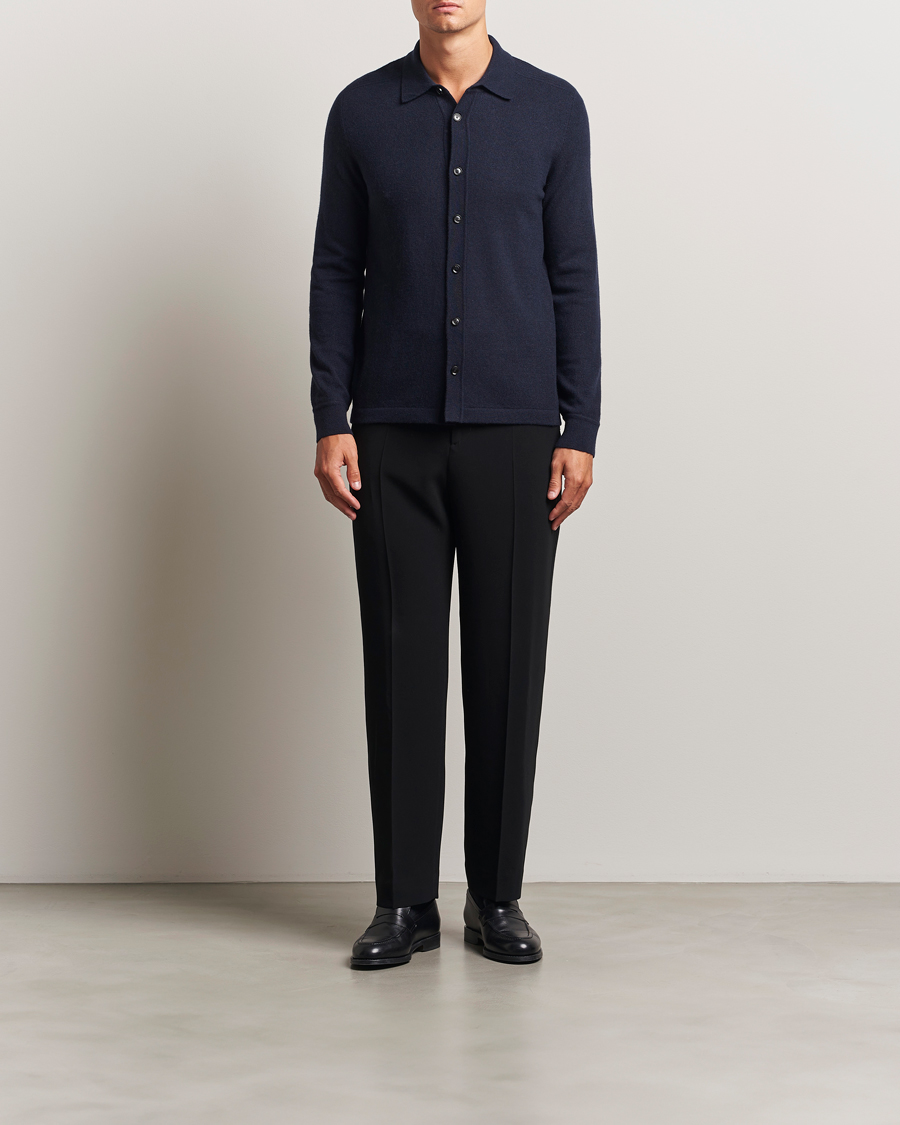 Herren | Pullover | Brioni | Cashmere Shirt Cardigan Navy