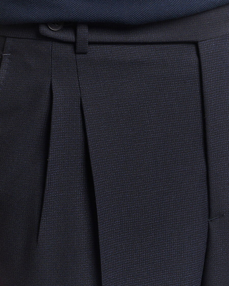 Herren | Hosen | Brioni | Capri Wool Trousers Navy