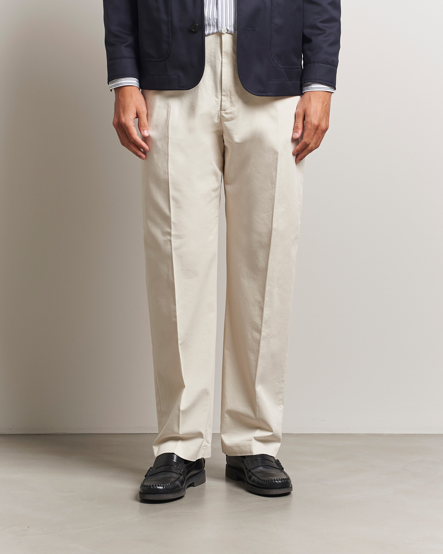 Herren | Hosen | NN07 | Paw Relaxed Fit Pleated Chinos Ivory