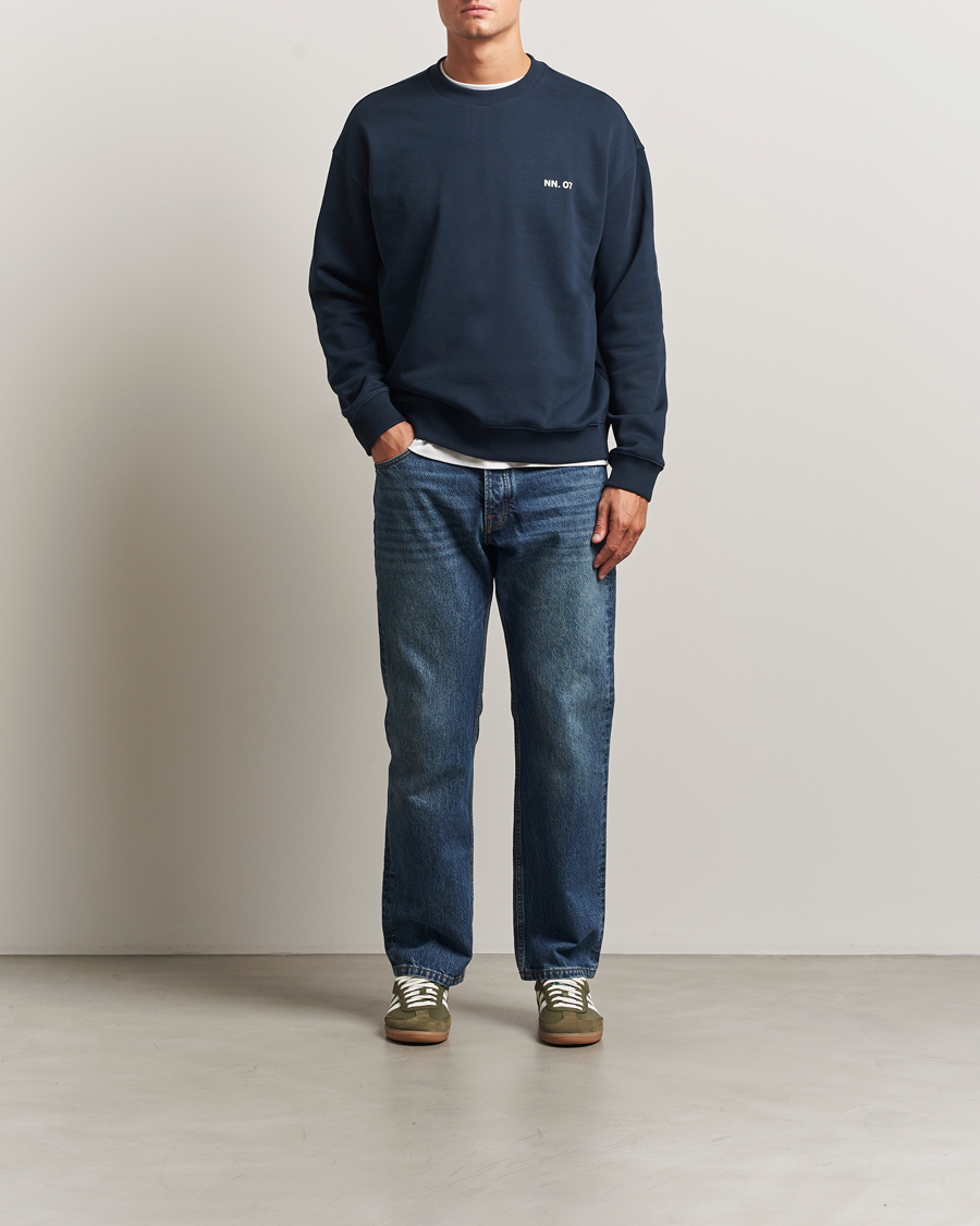 Herren | Pullover | NN07 | Dagon Crew Neck Sweatshirt Navy