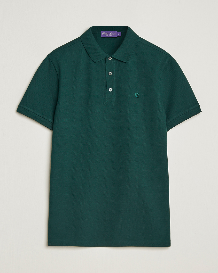 Herren | Poloshirts | Ralph Lauren Purple Label | Short Sleeve Polo Moss Agate
