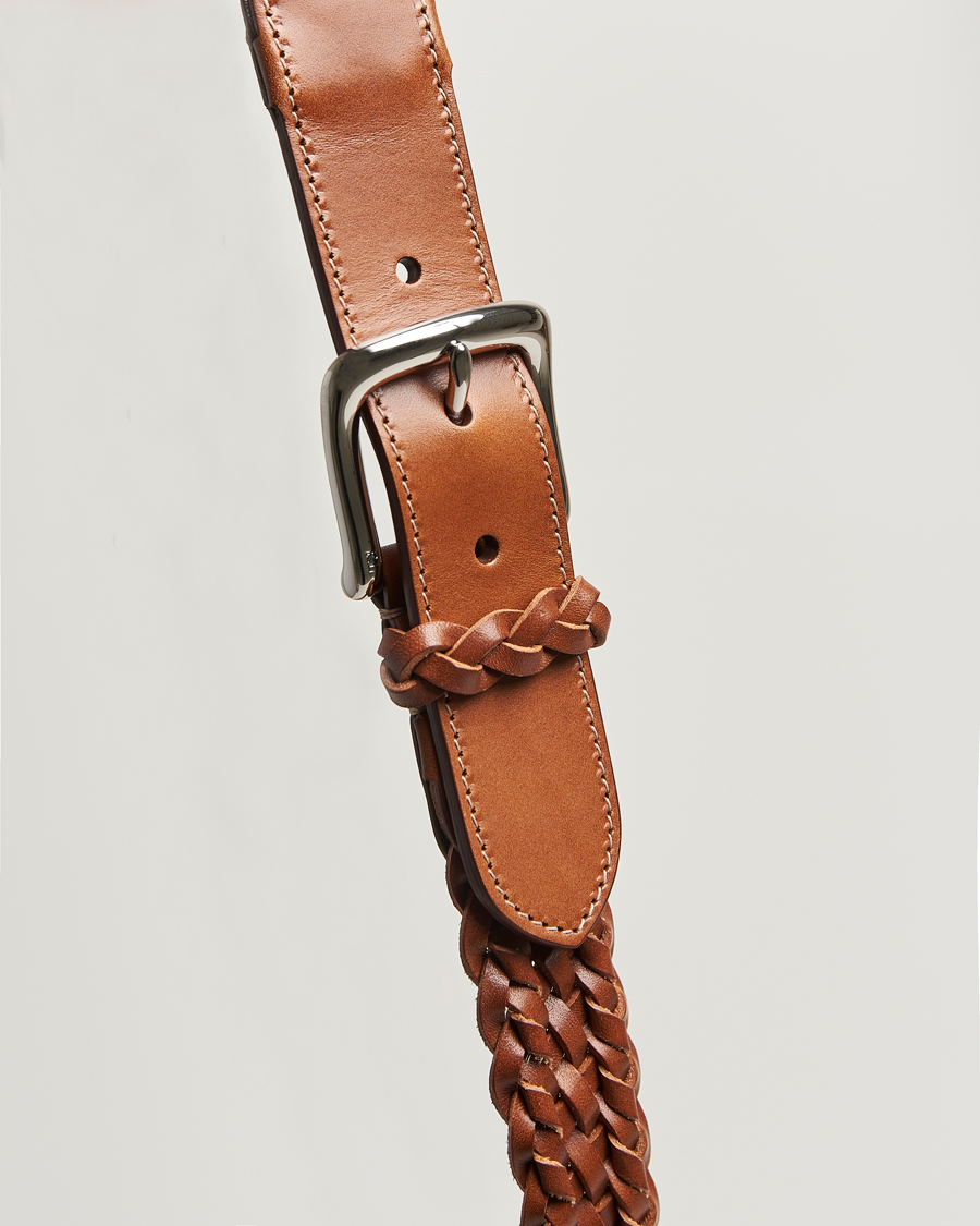 Herren | Gürtel | Ralph Lauren Purple Label | Braided Belt Dark Brown