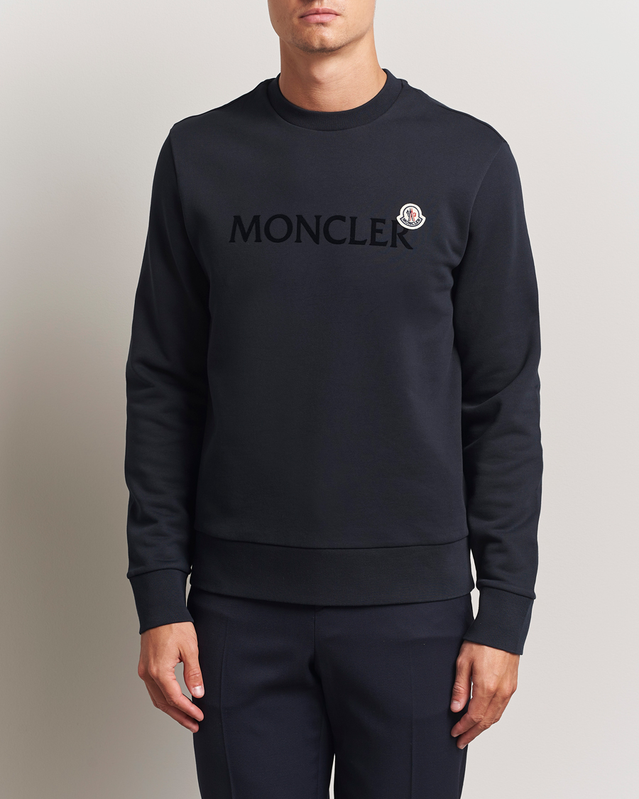 Herren | Pullover | Moncler | Lettering Logo Sweatshirt Navy
