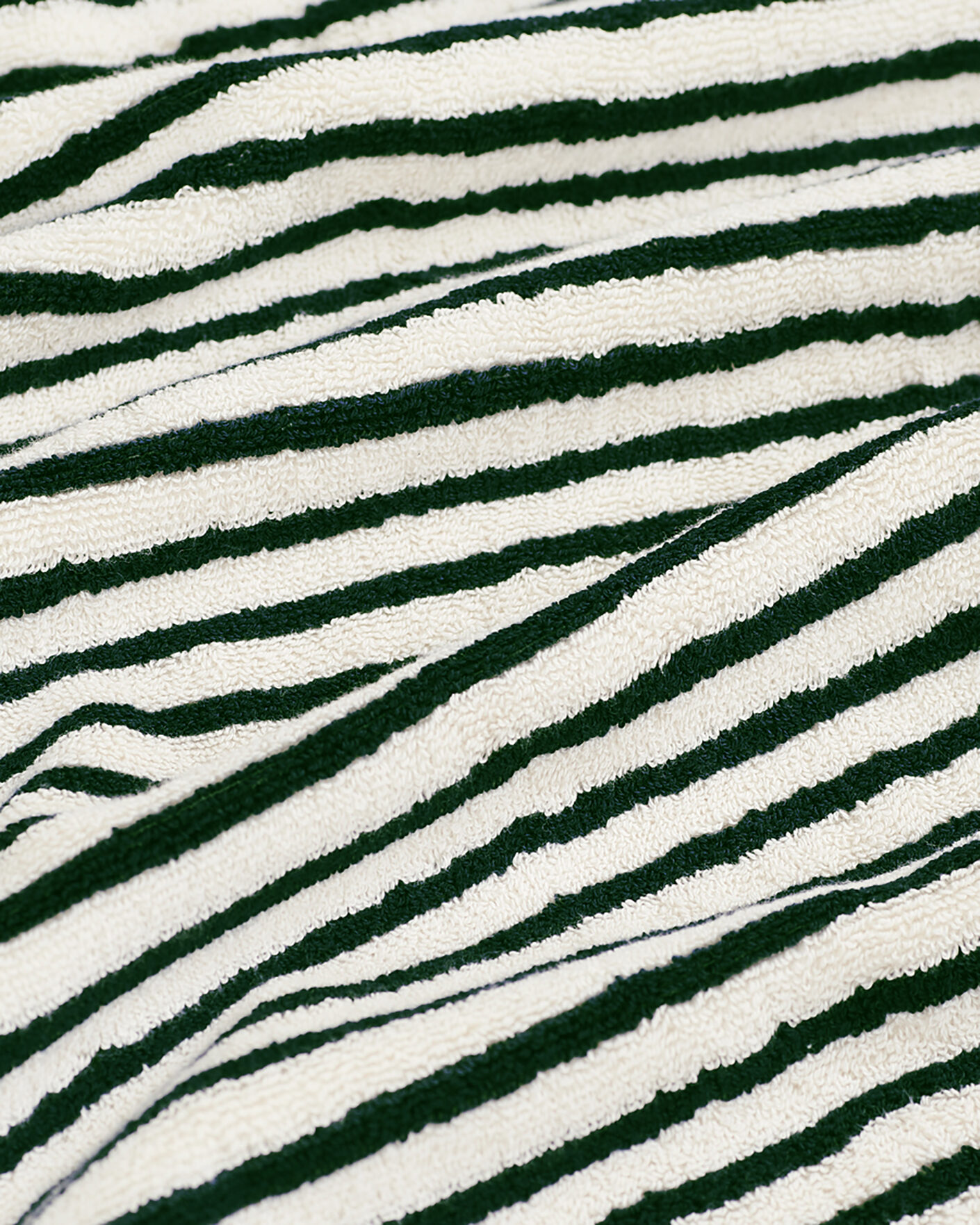 Herren | Textilien | Tekla | Organic Terry Bath Towel Racing Green Stripes