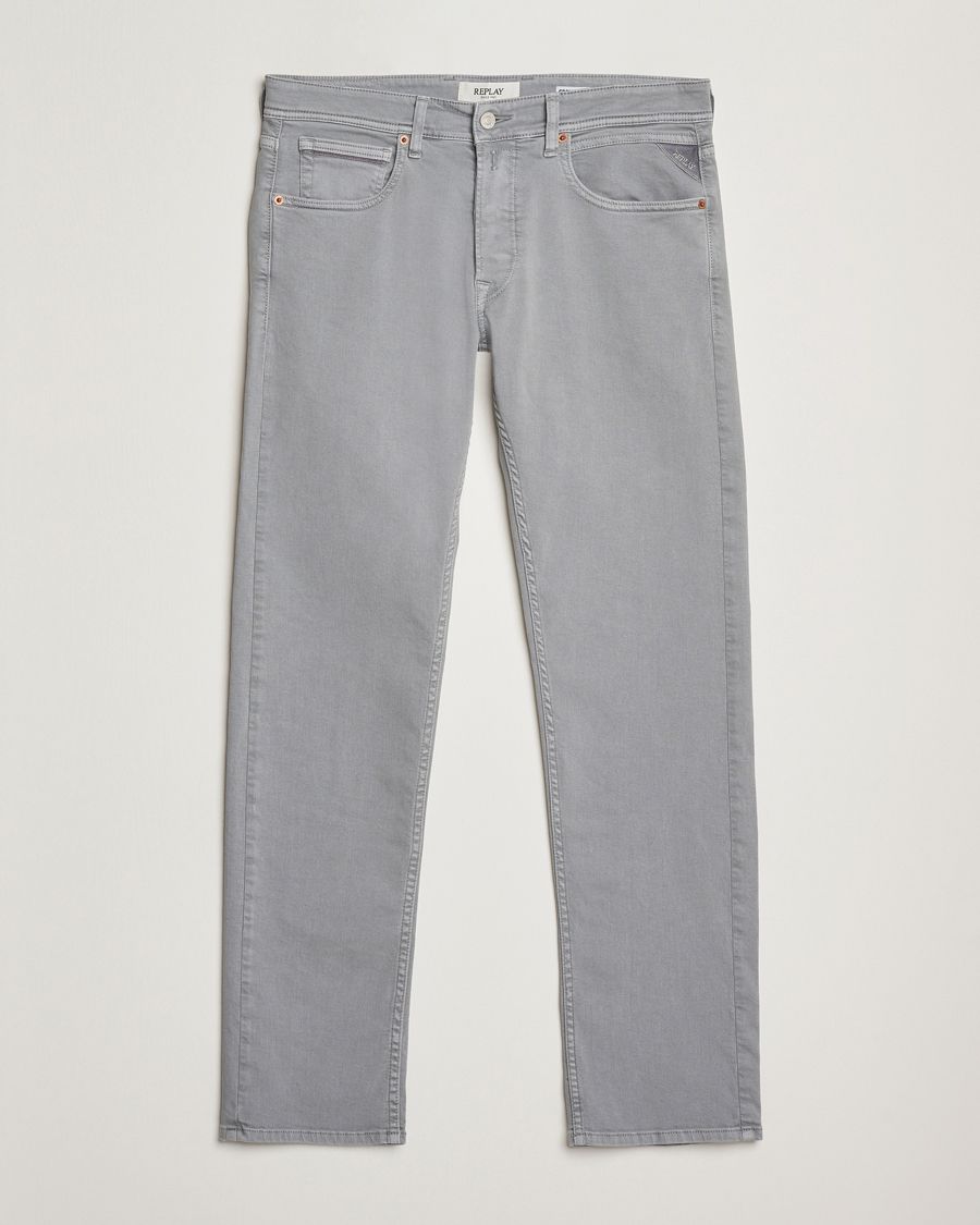 Herren | Hosen | Replay | Grover Bullstretch 5-Pocket Pants Light Grey