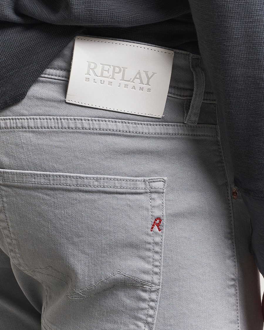 Herren | Hosen | Replay | Grover Bullstretch 5-Pocket Pants Light Grey