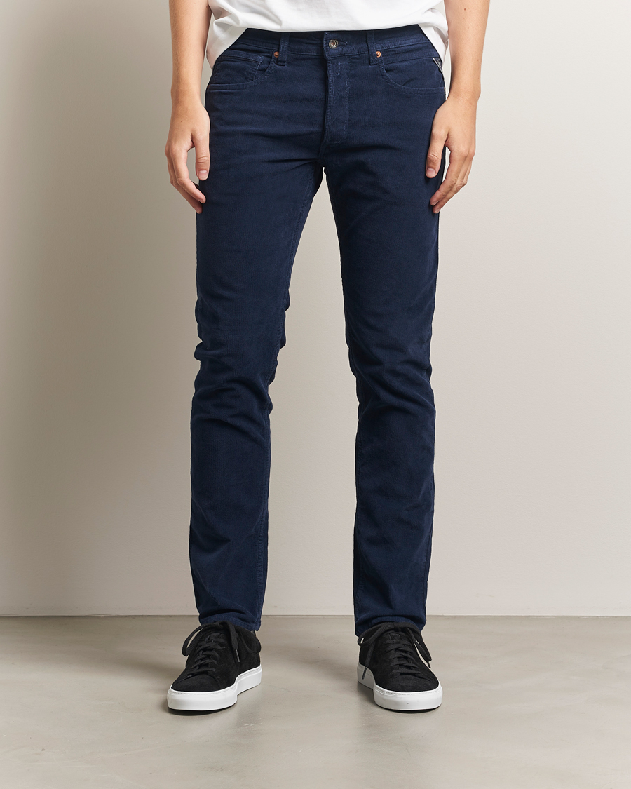 Herren | Hosen | Replay | Grover Corduroy 5-Pocket Pants Navy