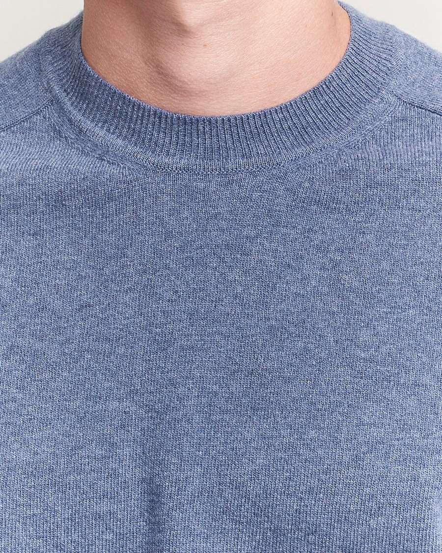 Herren | Pullover | Altea | Wool/Cashmere Crew Neck Pullover Blue