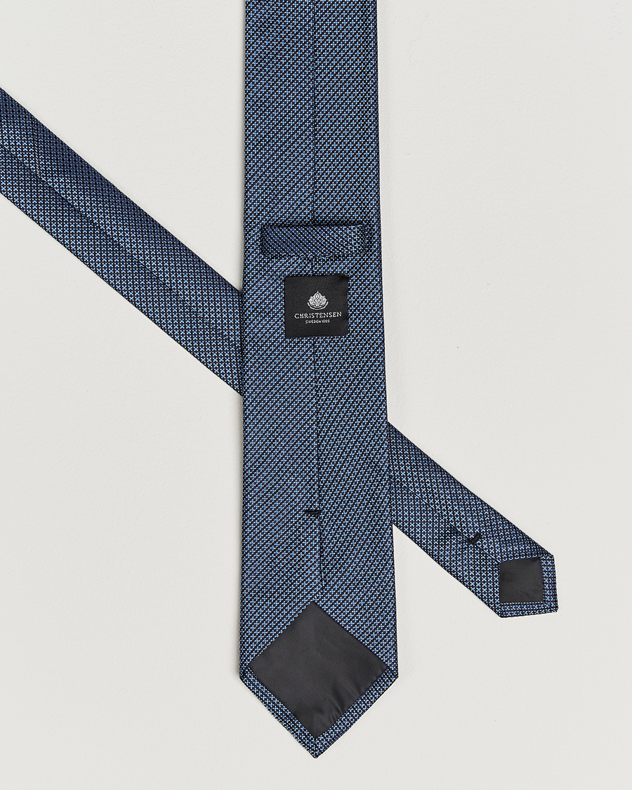 Herren | Amanda Christensen Box Set Silk 8 cm Tie And Pocket Square Sky Blue | Amanda Christensen | Box Set Silk 8 cm Tie And Pocket Square Sky Blue