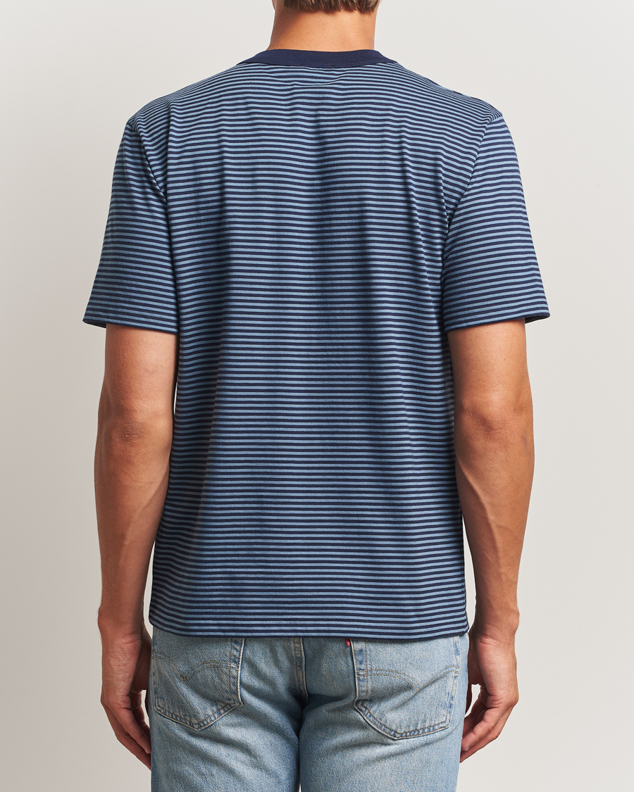 Herren | T-Shirts | Armor-lux | Héritage Callac Striped T-Shirt Deep Marine/Bluefin