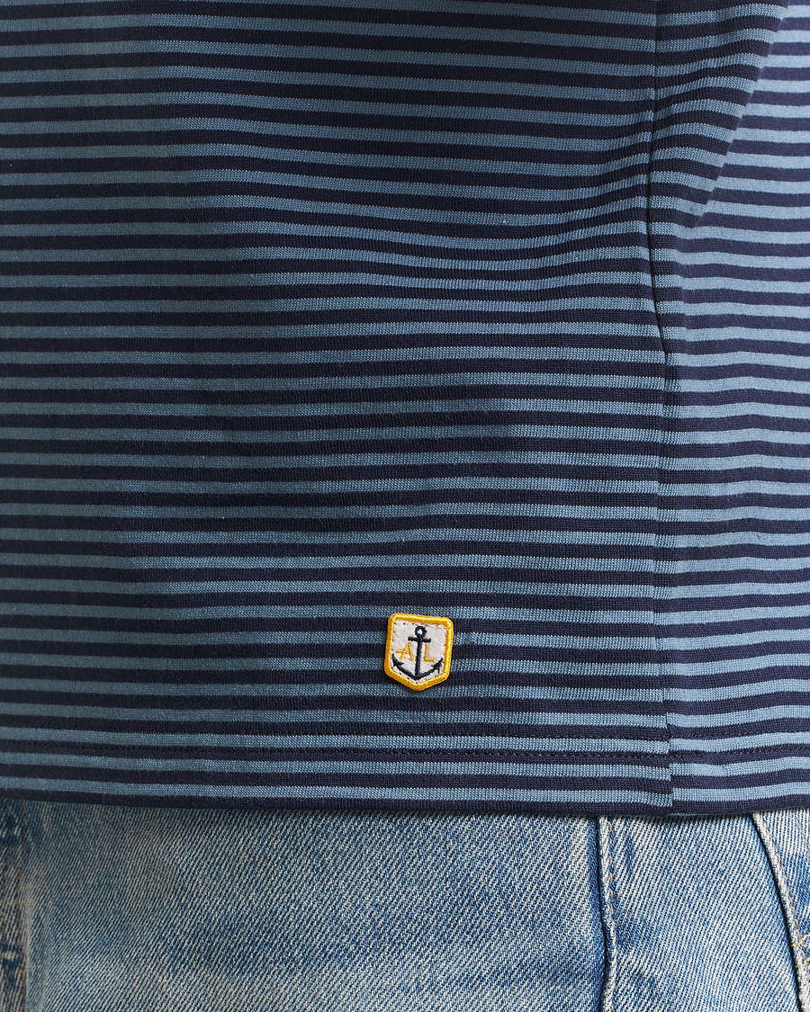 Herren | T-Shirts | Armor-lux | Héritage Callac Striped T-Shirt Deep Marine/Bluefin