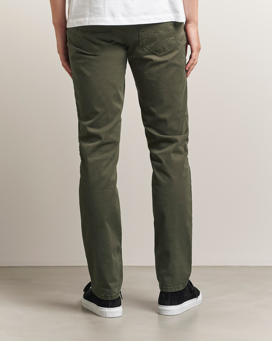 Herren | Hosen | Brax | Cadiz Cotton Satin 5-Pocket Pants Olive