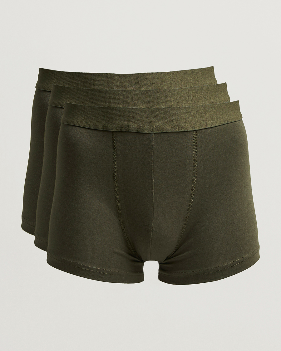 Herren | Unterwäsche | Bread & Boxers | 3-Pack Boxer Brief Dark Green