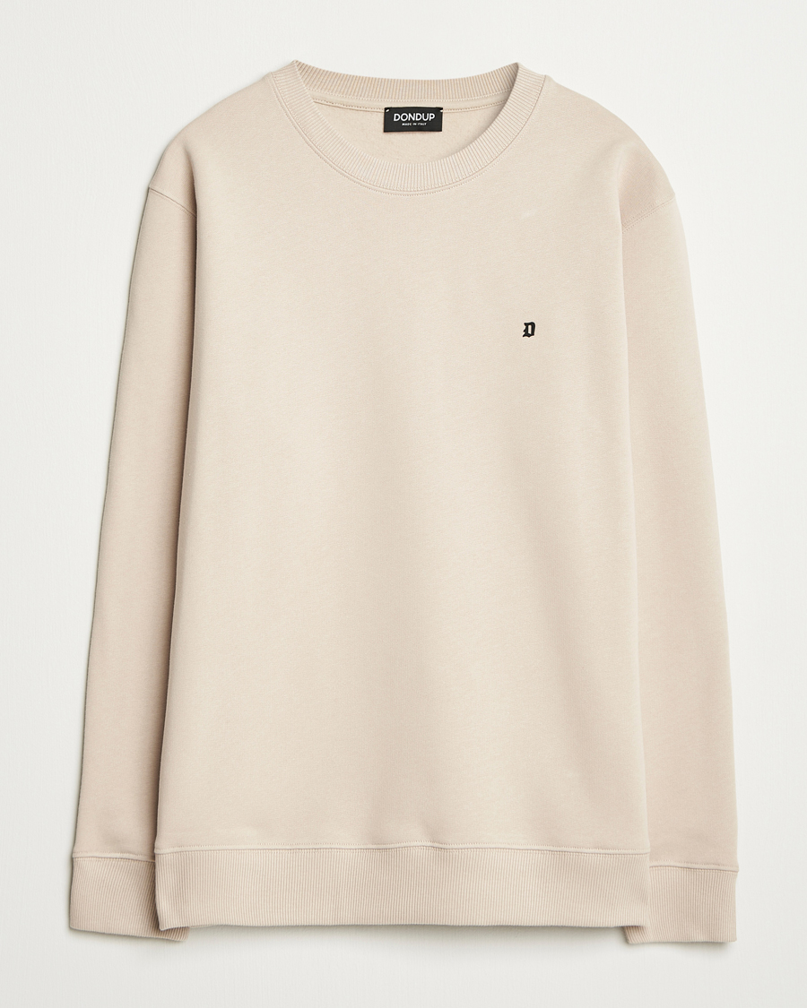 Herren | Pullover | Dondup | Logo Crew Neck Sweatshirt Ecru
