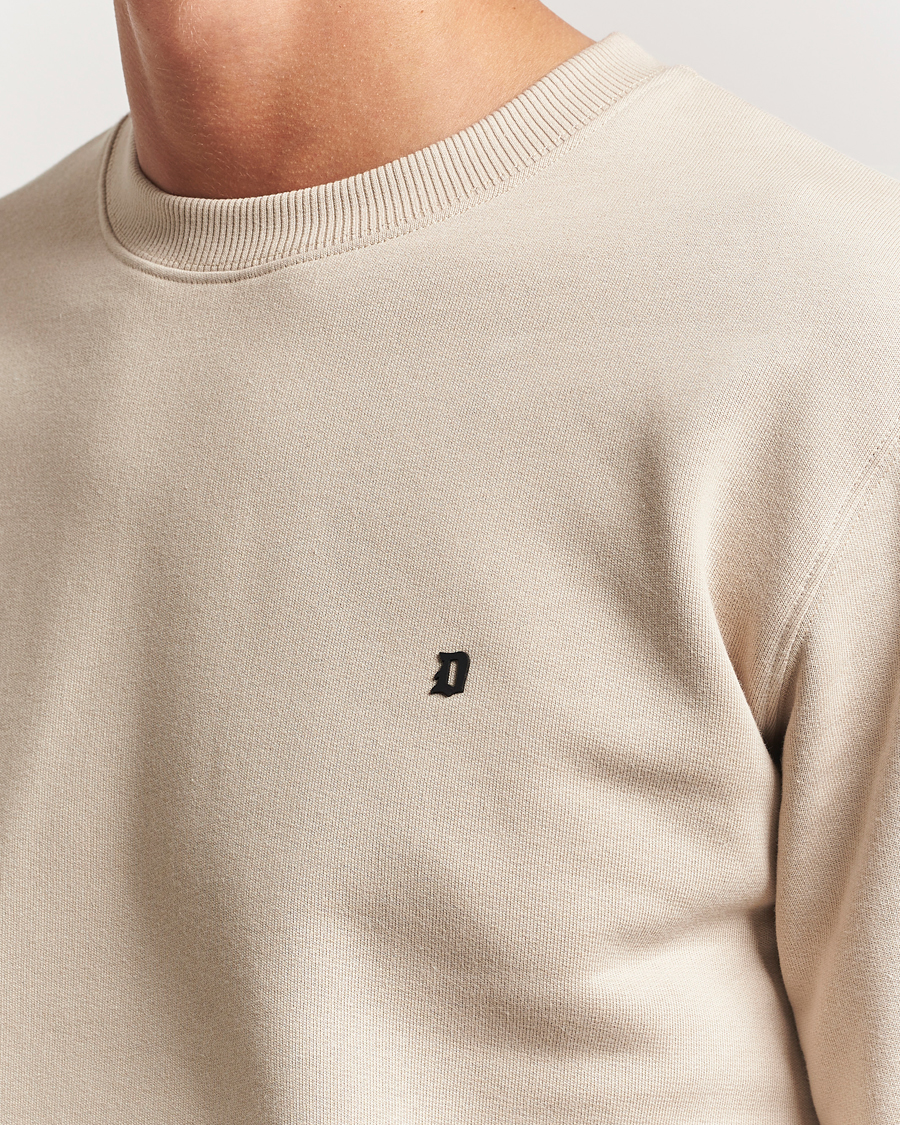 Herren | Pullover | Dondup | Logo Crew Neck Sweatshirt Ecru