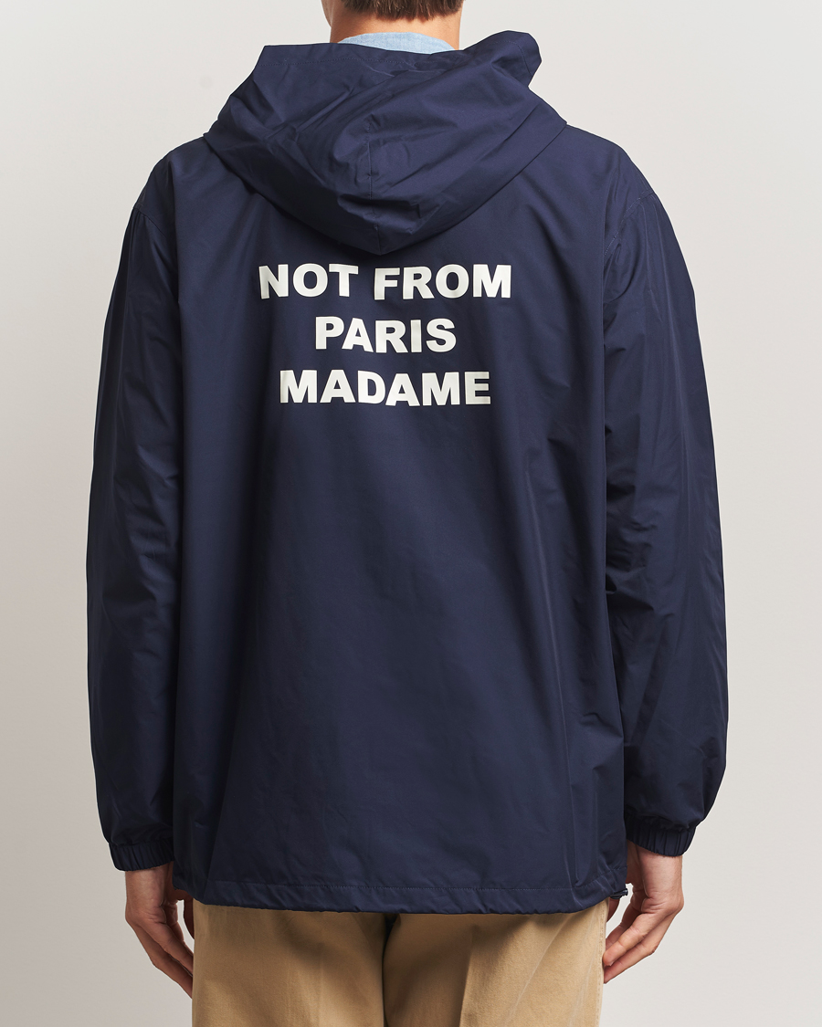Herren | Jacken | Drôle de Monsieur | La Veste Capuche Slogan Jacket Navy