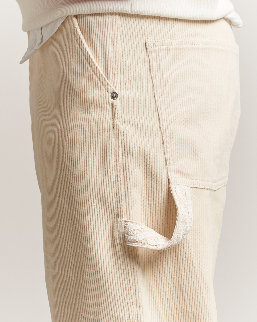 Herren | Hosen | Drôle de Monsieur | Baggy Corduroy Workwear Pants Ecru